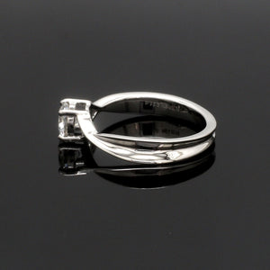 70-Pointer Lab Grown Solitaire Platinum Twisted Shank Ring JL PT LG G 1351-A