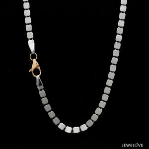 Platinum Rose Gold Chain with Matte & Hi-Polish for Men JL PT CH 1269   Jewelove.US