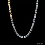 Load image into Gallery viewer, Platinum Rose Gold Chain with Matte &amp; Hi-Polish for Men JL PT CH 1269   Jewelove.US
