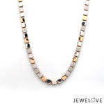Load image into Gallery viewer, Platinum Rose Gold Chain with Matte &amp; Hi-Polish for Men JL PT CH 1269   Jewelove.US

