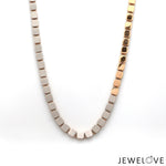 Load image into Gallery viewer, Platinum Rose Gold Chain with Matte &amp; Hi-Polish for Men JL PT CH 1269   Jewelove.US

