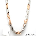 Load image into Gallery viewer, 7.5mm Platinum Rose Gold Chain Men JL PT CH 1271   Jewelove.US
