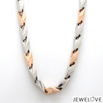 Load image into Gallery viewer, 7.5mm Platinum Rose Gold Chain Men JL PT CH 1271   Jewelove.US
