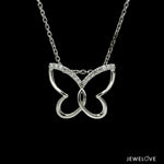 Load image into Gallery viewer, Platinum Butterfly Pendant with Diamonds for Women JL PT P 1241   Jewelove.US
