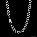 Load image into Gallery viewer, 7.5mm Platinum Lab Grown Diamond Cuban Chain for Men JL PT CH 1326-LG-A
