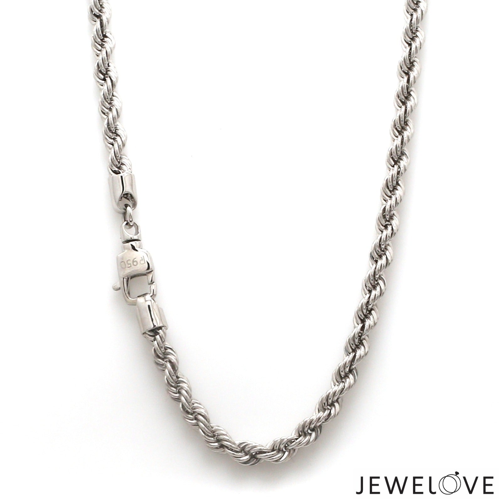 Men of Platinum | 4.25mm Platinum Rope Chain for Men JL PT CH 903-Z