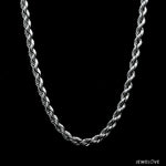 Load image into Gallery viewer, Men of Platinum | 4.25mm Platinum Rope Chain for Men JL PT CH 903-Z
