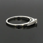 Load image into Gallery viewer, Platinum Engagement Ring for Women with Diamonds on Shank JL PT R-73
