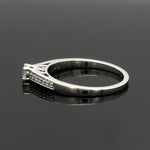 Load image into Gallery viewer, Platinum Engagement Ring for Women with Diamonds on Shank JL PT R-73
