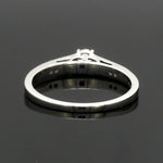 Load image into Gallery viewer, Platinum Engagement Ring for Women with Diamonds on Shank JL PT R-73
