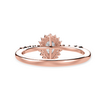 Load image into Gallery viewer, 50-Pointer Pear Cut Solitaire Halo Diamond 18K Rose Gold Ring JL AU 1253R-A
