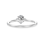 Load image into Gallery viewer, 70-Pointer Pear Cut Solitaire Diamond Accents Shank Platinum Ring JL PT 1245-B   Jewelove.US
