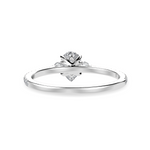 Load image into Gallery viewer, 50-Pointer Pear Cut Solitaire Diamond Accents Shank Platinum Ring JL PT 1245-A   Jewelove.US
