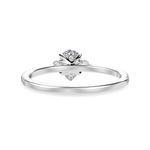 Load image into Gallery viewer, 50-Pointer Pear Cut Solitaire Diamond Accents Shank Platinum Ring JL PT 1245-A   Jewelove.US
