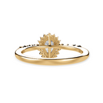 Load image into Gallery viewer, 70-Pointer Pear Cut Solitaire Halo Diamond Shank 18K Yellow Gold Ring JL AU 1253Y-B   Jewelove.US
