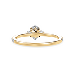 Load image into Gallery viewer, 70-Pointer Pear Cut Solitaire Diamond Accents Shank 18K Yellow Gold Ring JL AU 1245Y-B   Jewelove.US
