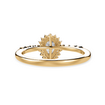 Load image into Gallery viewer, 50-Pointer Pear Cut Solitaire Halo Diamond Shank 18K Yellow Gold Ring JL AU 1253Y-A   Jewelove.US
