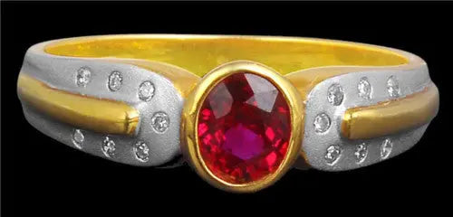 Pink Flash Ruby Ring JL R 80 by Jewelove   Jewelove
