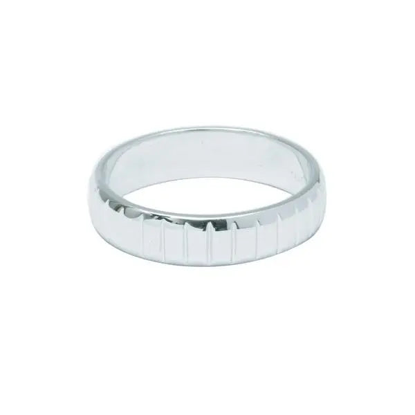 Plain Platinum Band with Stripes for Men JL PT 483   Jewelove.US