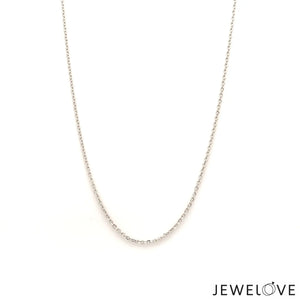 Plain Platinum Chain With Links JL PT 704   Jewelove