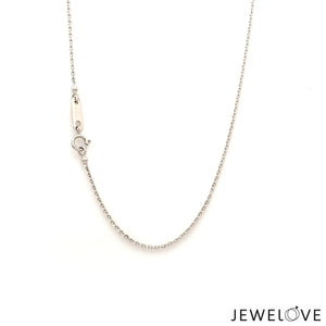 Plain Platinum Chain With Links JL PT 704   Jewelove