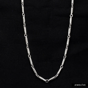 Plain Platinum Chain for Men JL PT CH 866   Jewelove.US