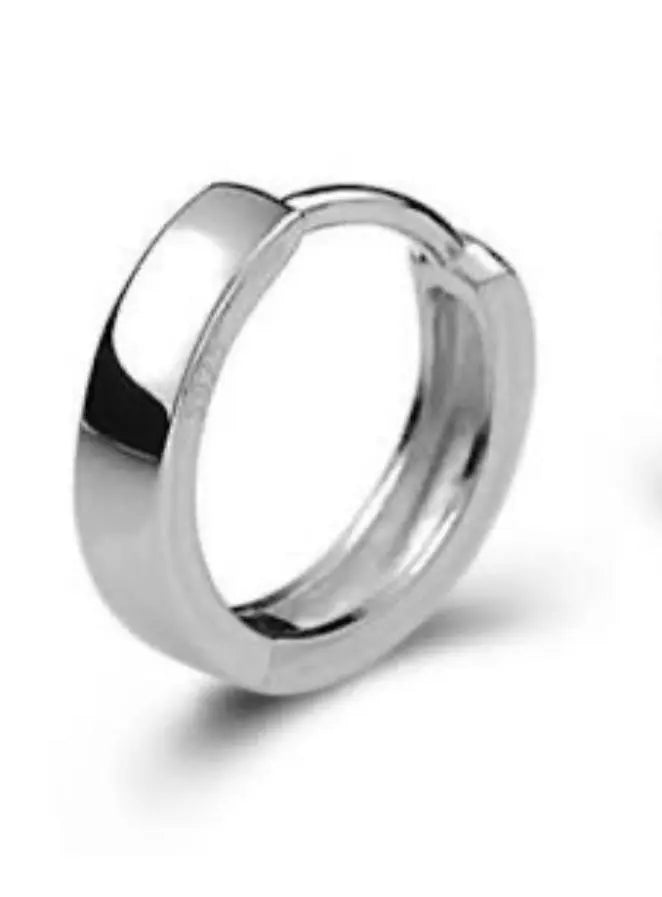 Plain Platinum Earring Bali for Men JL PT E 171   Jewelove.US