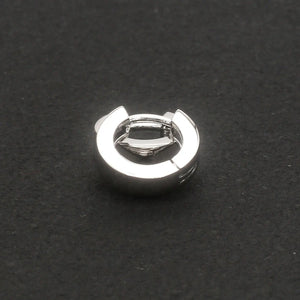 Plain Platinum Earring Bali for Men JL PT E 171   Jewelove.US