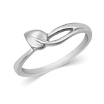 Load image into Gallery viewer, Plain Platinum Leaf Ring for Women JL PT 334   Jewelove.US
