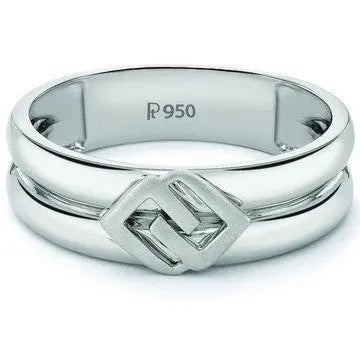 Plain Platinum Ring for Men JL PT 511   Jewelove