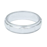 Load image into Gallery viewer, Plain Platinum Ring for Men with Raised Sections JL PT 494   Jewelove.US
