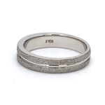Load image into Gallery viewer, Plain Platinum Ring with Rough Finish &amp; a Groove JL PT 580 - Plain   Jewelove.US
