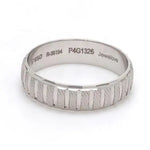 Load image into Gallery viewer, Plain Platinum Ring with Textured Blocks for Men JL PT 619   Jewelove.US
