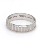 Load image into Gallery viewer, Plain Platinum Ring with Textured Blocks for Men JL PT 619   Jewelove.US
