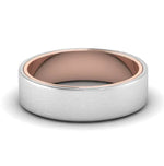 Load image into Gallery viewer, Platinum Band with Rose Gold Base &amp; Matte Finish JL PT 637  Men-s-Ring-only Jewelove.US
