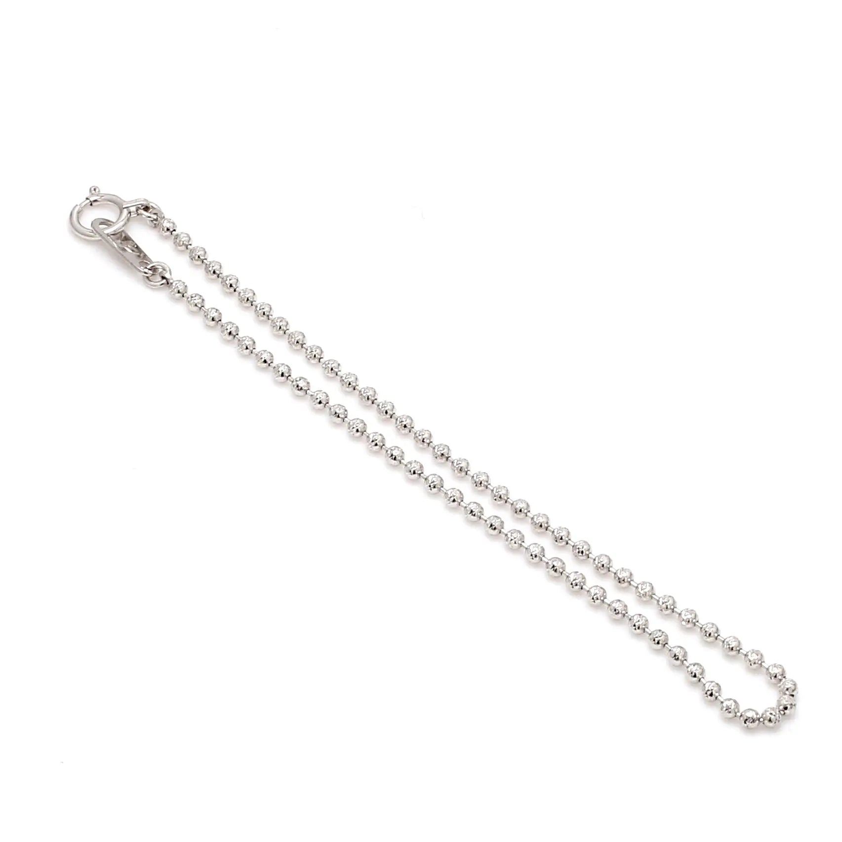 Platinum Bracelet with Diamond Cut Balls JL PTB 748   Jewelove.US