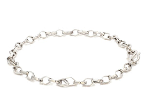 Platinum Bracelet with Square Links JL PTB 689   Jewelove.US