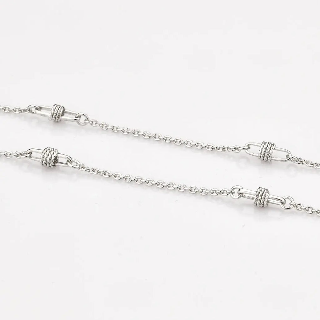 Platinum Chain with Designer Loops JL PT CH 801   Jewelove.US