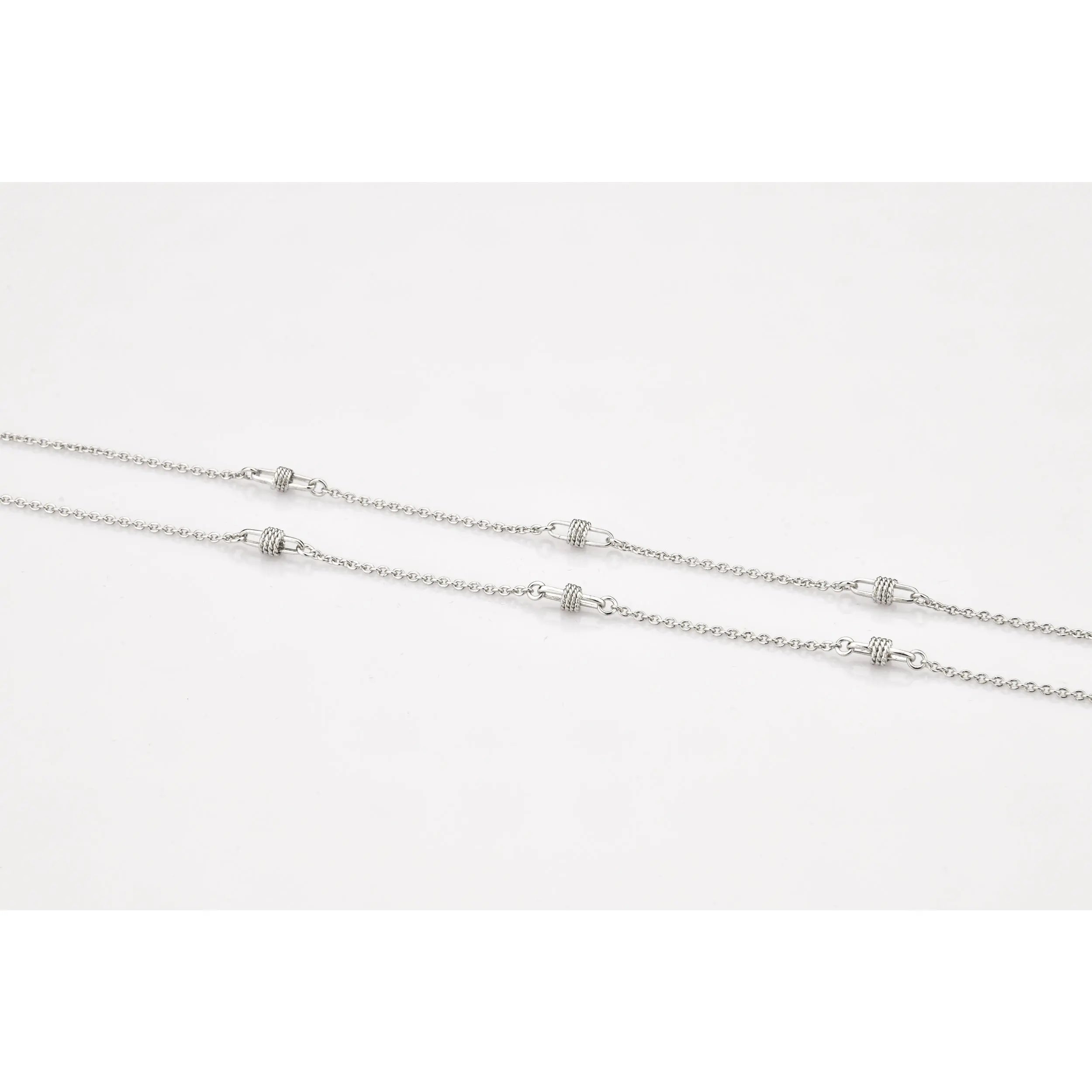 Platinum Chain with Designer Loops JL PT CH 801   Jewelove.US