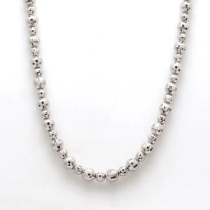 Platinum Chain with Diamond Cut Balls JL PT 763   Jewelove.US