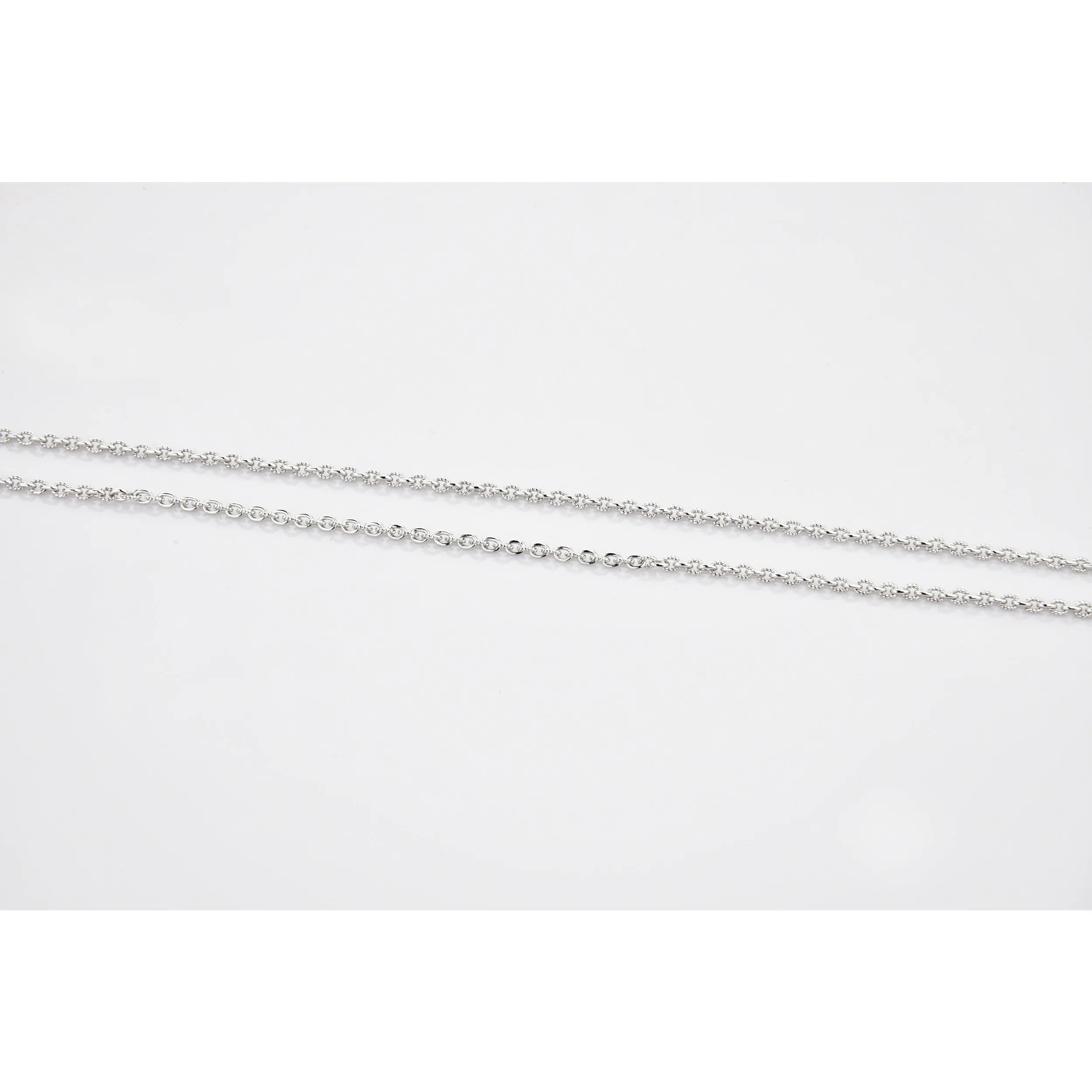 Platinum Chain with Milgrain Cut Links JL PT CH 770   Jewelove.US