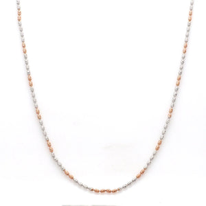 Platinum Chain with Rose Gold Polish JL PT CH 841   Jewelove.US