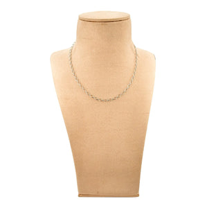 Platinum Chain with Square Shape Links JL PT CH 835   Jewelove.US