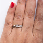 Load image into Gallery viewer, Platinum Couple Rings with Curves JL PT 451   Jewelove
