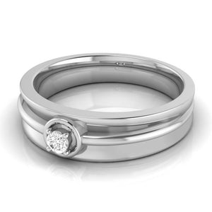Platinum Couple Rings with Solitaires JL PT 624   Jewelove.US