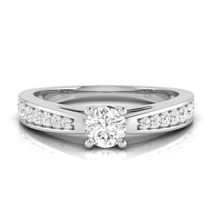 Platinum Couple Rings with Solitaires JL PT 624  Women-s-Ring-only Jewelove.US