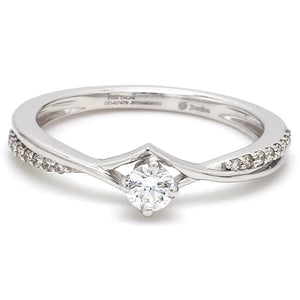 Platinum Diamond Engagement Ring with 15 Pointer JL PT 573   Jewelove.US