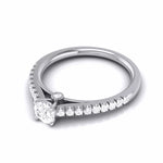 Load image into Gallery viewer, Platinum Diamond Halo Solitaire Engagement Ring JL PT R-55   Jewelove.US
