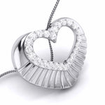 Load image into Gallery viewer, Platinum Diamond Heart Pendant Set JL PT P BT 37-E   Jewelove.US
