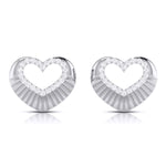 Load image into Gallery viewer, Platinum Diamond Heart Pendant Set JL PT P BT 37-E  Earrings Jewelove.US
